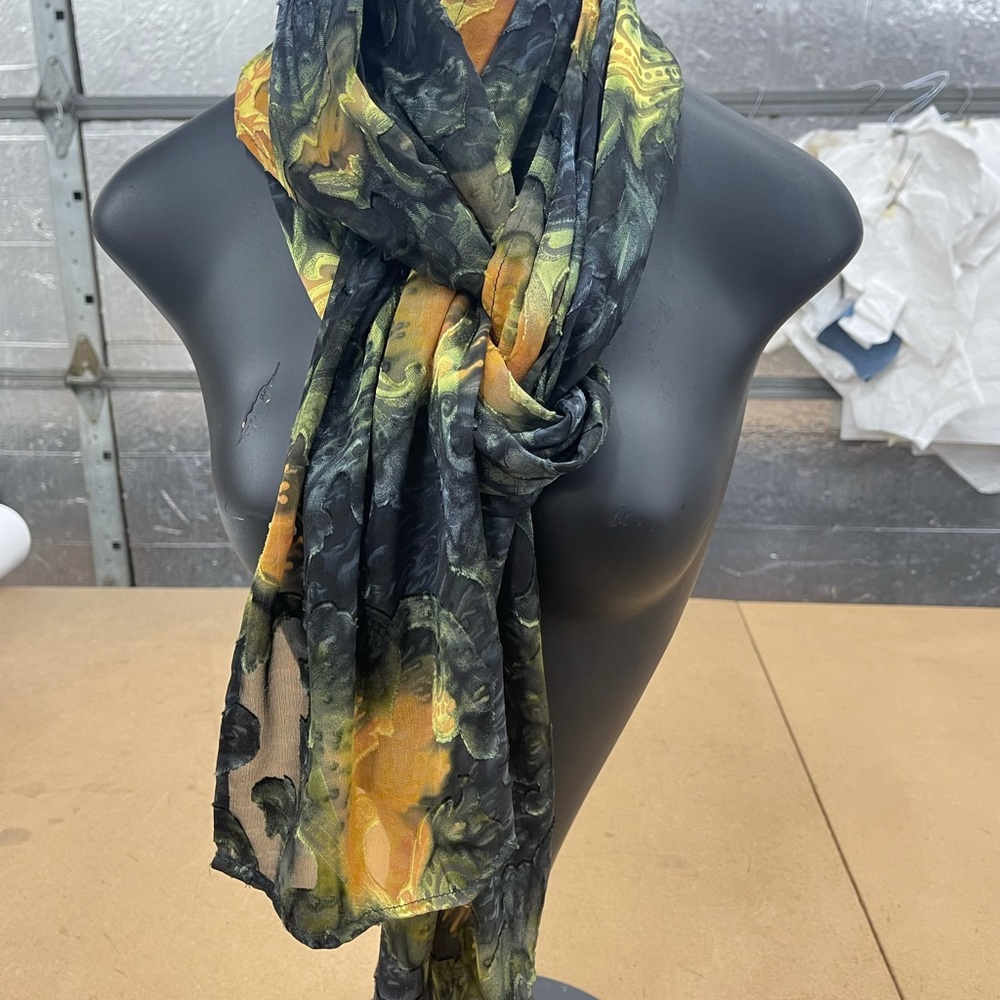 Italian Silk Print Scarf